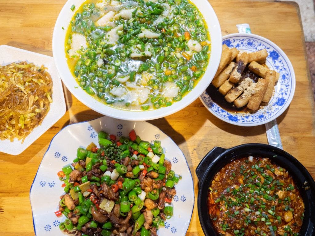 One of the original fly restaurants of chengdu