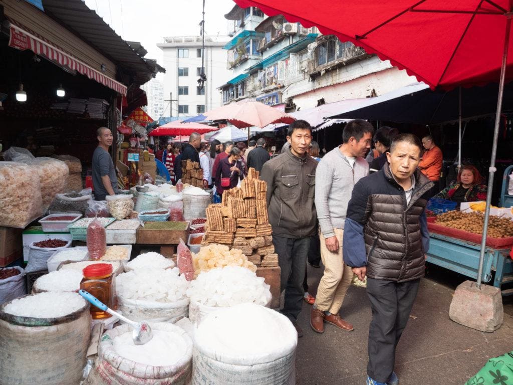 Supo farmers market in chengdu china