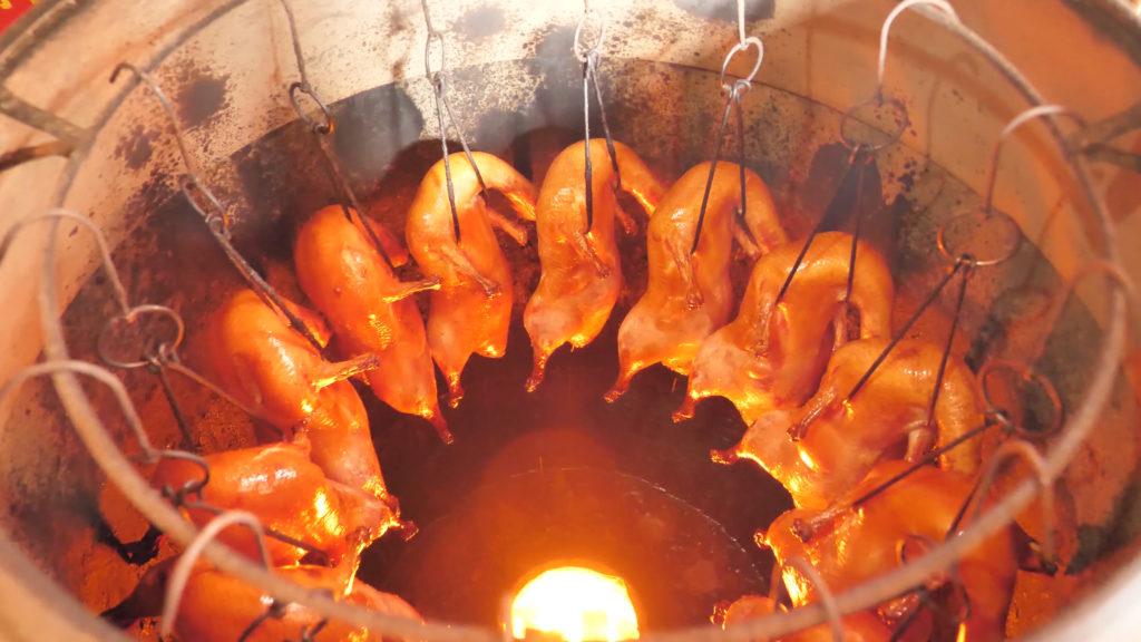 roast duck in chengdu, china