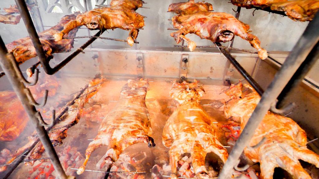 Whole bbq lamb in chengdu