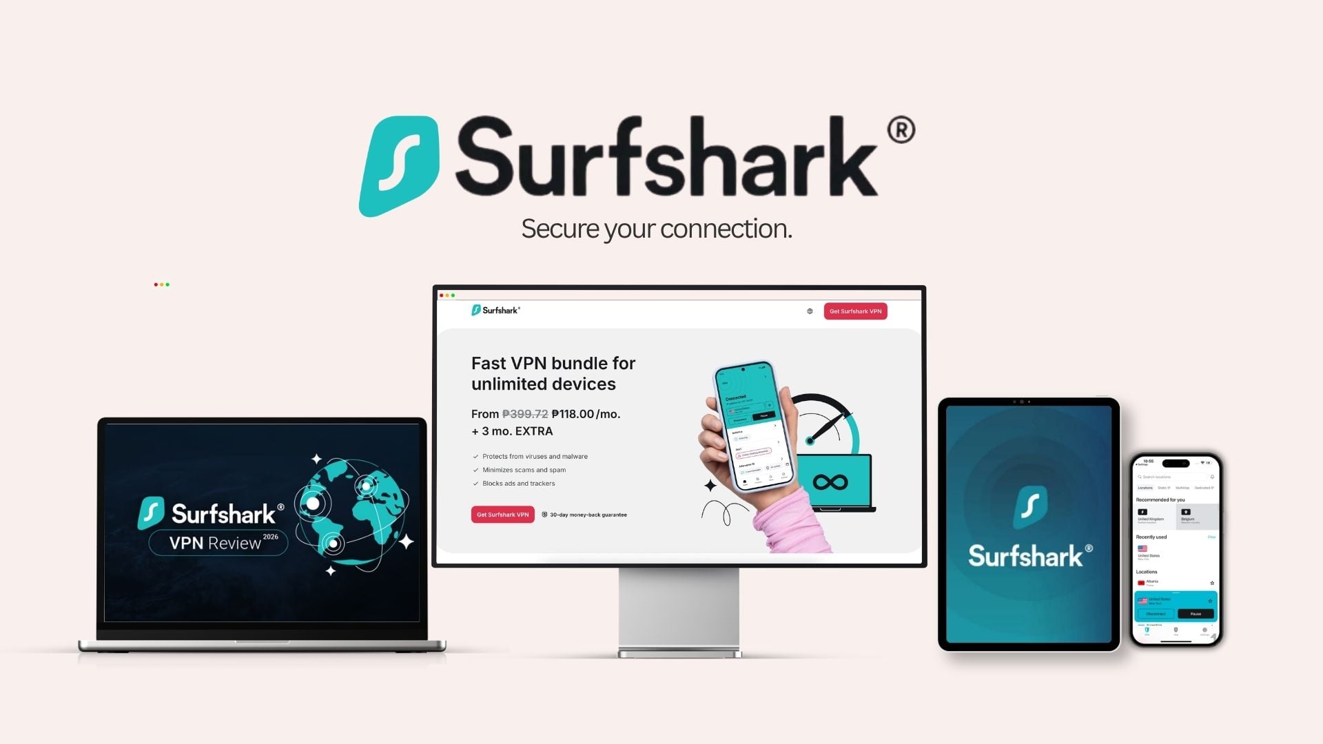 Surfshark Good VPN for short stays in China